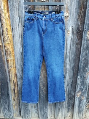 Levis 512 Jeans Women 8M Boot Cut Perfectly Slimming Dark Wash Stretch 29x31