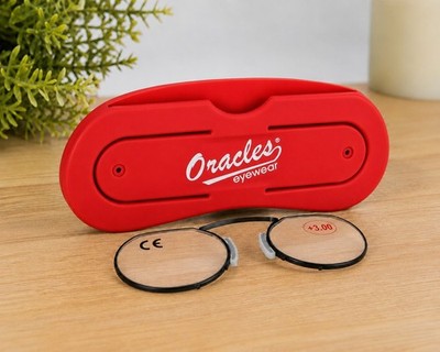 2in1 Universal Handyhalterung & Mini Lesebrille +3.00 Oracles Eyewear Rote  