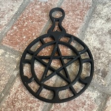 Griswold #1740 5 Pointed Star Cast Iron Trivet Vtg 1950s 3-footed Hot Plate