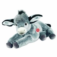 Teddy Hermann Esel Kuscheltier Stofftier PlüSchtier Liegend Bauernhof Grau 50 Cm