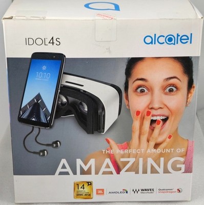 Alcatel IDOL 4s (60700o) Bundle (VR)-Unlocked-Dark Gray-Open Box-Free Shipping