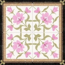 10PCS Abstract Pink Yellow and 12x12 Inch Pastel Pink Yellow and White Floral