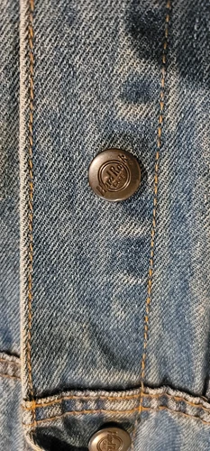 Vintage Hard Rock Cafe Orlando Denim Trucker Jacket Size Large Blue Medium Wash image 6