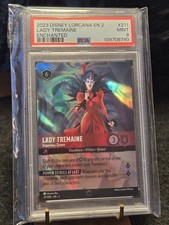 2023 Disney Lorcana Rise of the Floodborn Lady Tremaine Enchanted 211 PSA 9