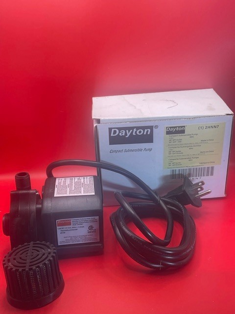 DAYTON 2HNN7 Pump, Compact Submersible,1/70 HP 2HNN7