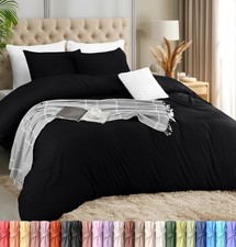 Duvet Cover Set with Pillowcases - 3 Pieces Bedding Duvet Cover with Zipper C...