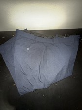 Calvin Klein Pants Blue Check Slim Fit Dress Casual Men's Tag 40W x 32L