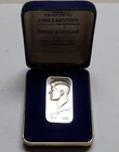 1973 John F Kennedy  1 oz 999 FINE Silver Creations bar limited edition