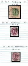 AD SCHLESWIG-HOLSTEIN SH Mi 9, 14, 22: RENDSBURG
