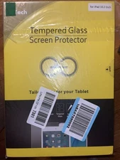 JETech Tempered Glass Screen Protector for iPad 10.2 inch. New factory sealed. 
