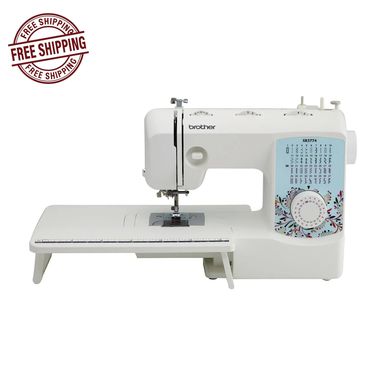 Brother XR3774 37-Stitch Sewing & Quilting Machine with Wide Table