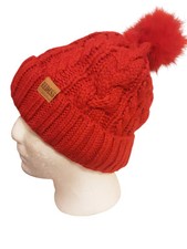 Redess Women's Winter Pom Pom Beanie, Warm Fleece Lined Hat. Winter Accessory.