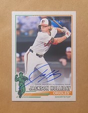 2025 Topps Heritage Jackson Holliday 1976 Redefined Auto #7/76 Jersey Number 1/1