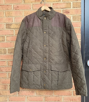 Laksen Hampton Quilted Lined Hunting Jacket Olive Men's XL Coat (*SNAP Read*)