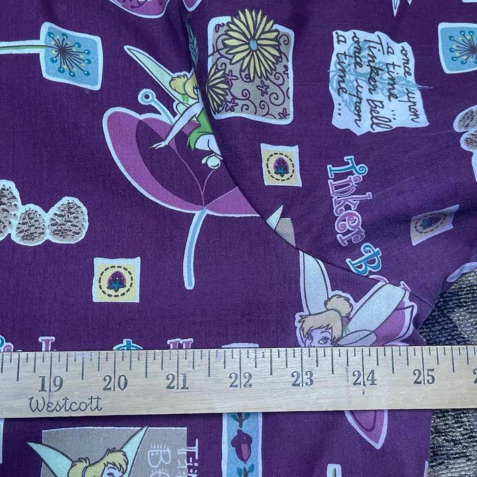 Blusa Médica De Colección Disney Campanilla Para Mujer Talla Grande Rosa Camisa Enfermería Foto 4 de 4