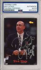 1994 CLASSIC BASKETBALL DICK VITALE NCAA HOF SIGNED CARD PSA DNA AUTOGRAPHED