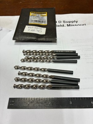 Lot of 8, Guhring 9006220048500, Parabolic Jobber Drills, HSCO, 130°, #11, .191''