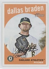 2008 Topps Heritage Black Back Dallas Braden #557 0c0