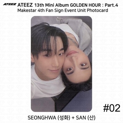 ATEEZ 13th Mini Album Golden Hour Part.4 Makestar Fan Sign Event