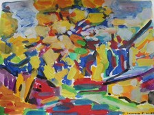 Pierre Lacroux (1909-1993) (077) - gouache - paysage