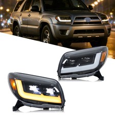 LED Headlights for Toyota 4Runner 2006-2009 Projector Front Lamps Pair Assembly