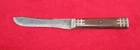 Antique Civil War Era Knife w/ Wood & Pewter Inlay Handle, Wyoming Cutlery Co.