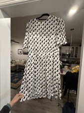 Love Moschino Raindrop Ivory Black Mini Dress