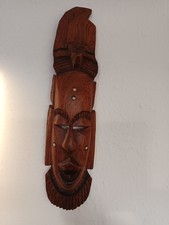 Afrikanische Maske Krieger, Holz, 38 X 10 cm, Massiv