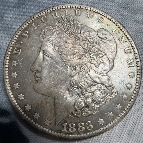 1883 P MORGAN SILVER DOLLAR! BEAUTIFUL Uncirculated Coin! WOW! Toned!