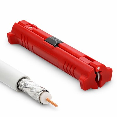PremiumX Abisolierwerkzeug SAT Abisolierer Koaxialkabel Koax Kabel Entmanteler
