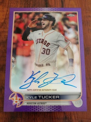 Kyle Tucker 2022 Topps Chrome #CVA-KT Purple Refractor Auto Card - #117/250