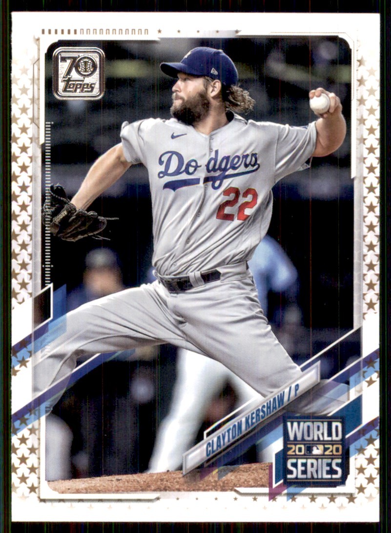2021 Topps Gold Star #179 Clayton Kershaw Los Angeles Dodgers