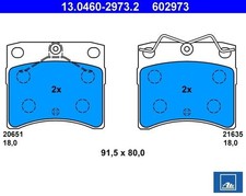 Bremsbelagsatz für VW Transporter T4 Multivan 70B 70C vorne ATE 13.0460-2973.2