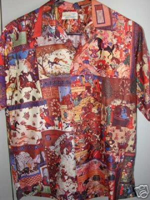 SurfLine Hawaii Medium Persian Theme Print/70s/Mint - Picture 1 of 4