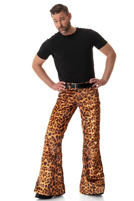 Comycom Herren Samt Schlaghose STAR LEO ANIMAL - Bild 1 von 4