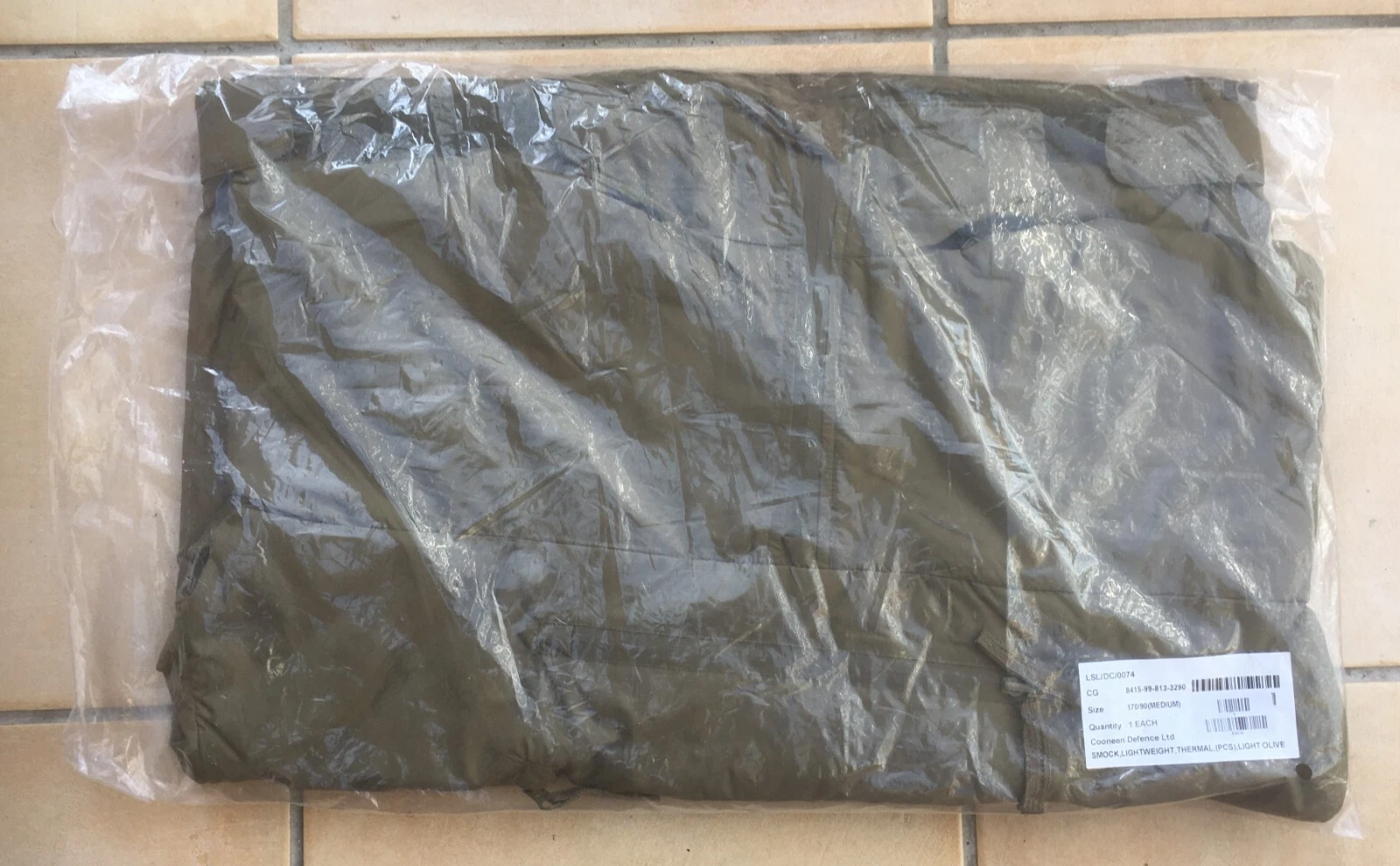 British Army lightweight thermal jacket
