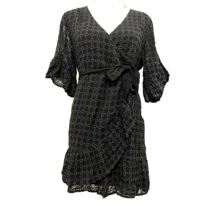 ALL SAINTS “Ette Marlow” Black Wrap Sz UK