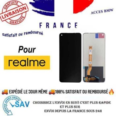 Ecran LCD + Vitre Tactile Pour Realme Narzo 50 - Noir, Avec Outils De Montage