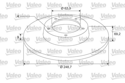 VALEO 675408 Bremsscheibe für CITROËN,CITROËN (DF-PSA),DS,OPEL,PEUGEOT,PEUGEOT (