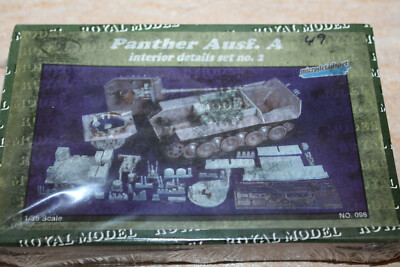 Royal Model 098 Panther Ausf. A Interior Detail Set 2 Conversio WW2 1:35 NEU OVP