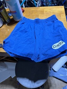 Cheer Originals Blue Girls Soffee Cheer Shorts Med