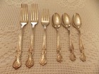 Antique Wm. Rogers "Corona" Silverplate 1911, 2 Dinner, 1 Salad & 3 teaspoon — photo 1