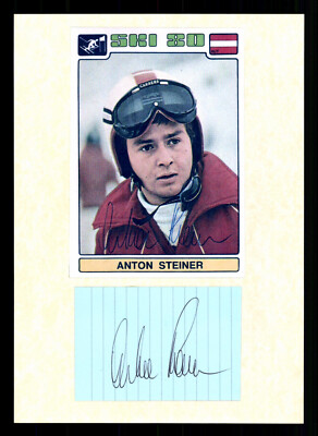Anton Steiner Österreich 3. Olympia 1984 Abfahrt Original Signiert + G 37237