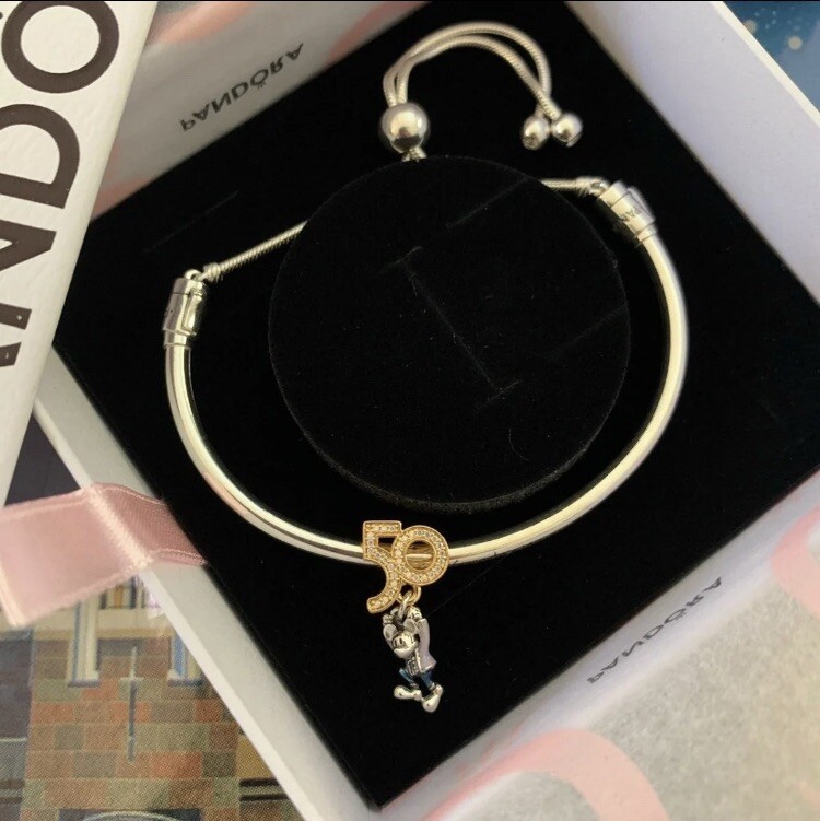 Pandora Jewelry 50th Birthday Charm Necklace Pandora Jewelry 50th