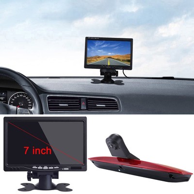 Reverse Camera + Monitor For Mercedes Benz Vito 639 W447 Brake Light Wing Doors