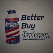 Vintage 90s Barbasol Advertising Long Sleeve T Shirt Shaving Cream  1990s NOS XL
