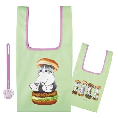 Mofusand Kitan Club Cat Eco Bag Gashapon / Capsule Toy / Gacha - Hamburger