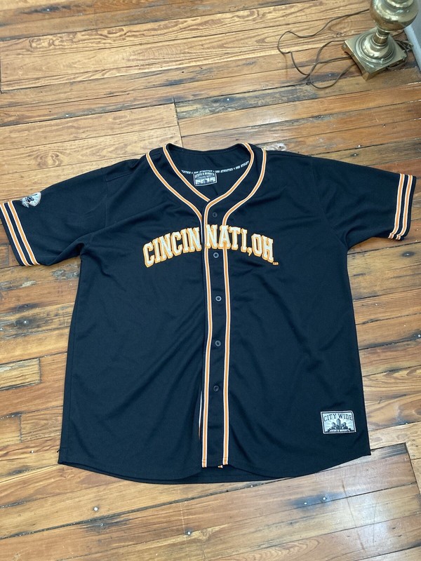 CINCINNATI OHIO STEVE & BARRY'S Athletic Dept. BASEBALL JERSEY Men size 2XL