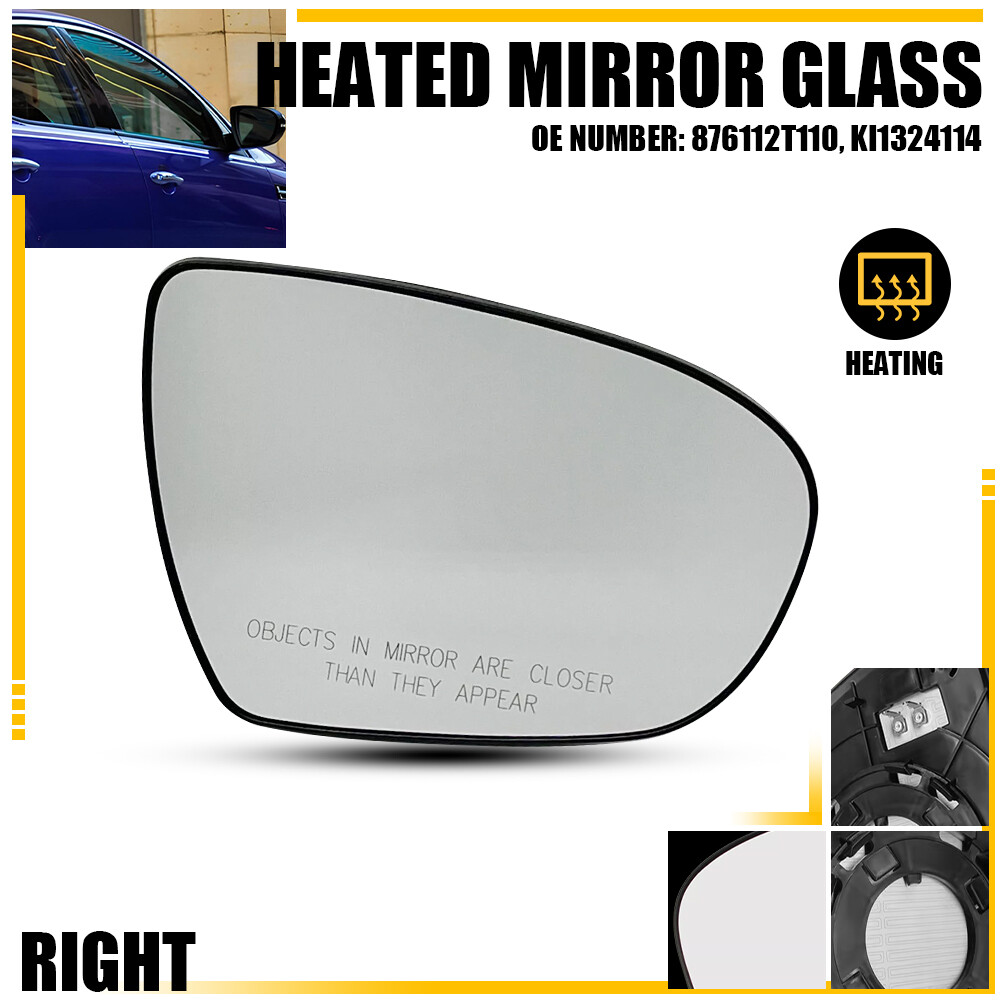 2011-16 Kia Optima Heated Right Passenger Side Mirror Glass KI1325114