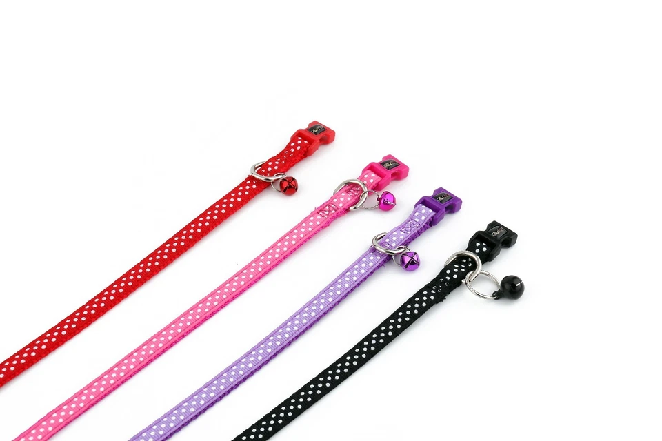 Polka Dot Cat Collar - Spotti by RichPaw - Safety Breakaway Buckle - 4 Colours - Image 3 of 4